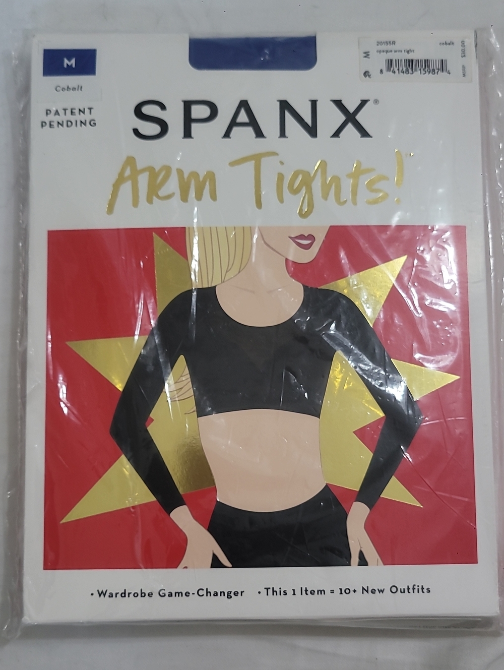 SPANX Cobalt Blue  Arm Tights - Long Sleeve Arm Shaper, Cobalt Blue